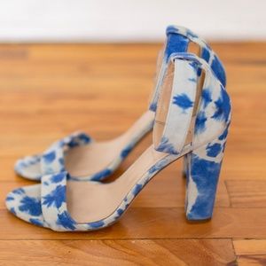 J Crew Lanie Tie-Dye Suede Heels